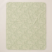 Couverture Sherpa Poster de animal vert (Devant)