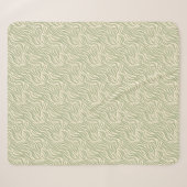 Couverture Sherpa Poster de animal vert (Devant (Horizontal))