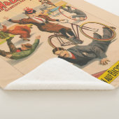 Couverture Sherpa Poster De Cirque Allemand vintage, 1900. (3/4)