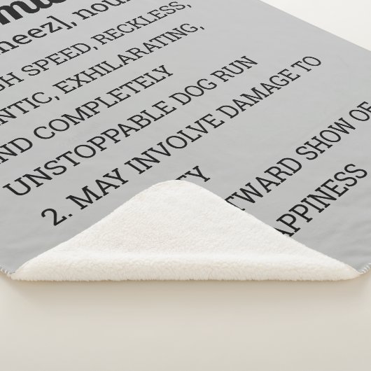 COUVERTURE SHERPA POSTER DE DÉFINITION DES ZOOMIES (3/4)