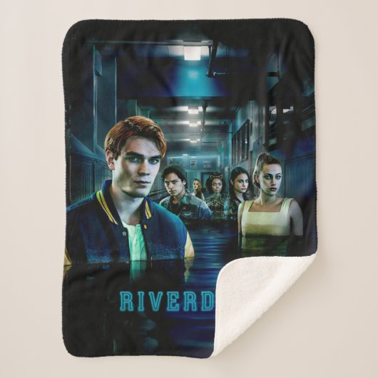 Couverture Sherpa Poster de l'allée inondable de Riverdale (Devant)