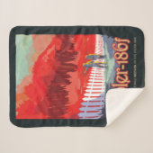 Couverture Sherpa Poster De L'Espace Rétro De Kepler-186f. (Devant (Horizontal))