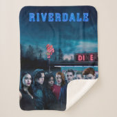 Couverture Sherpa Poster de Riverdale Outside Pop's Diner (Devant)