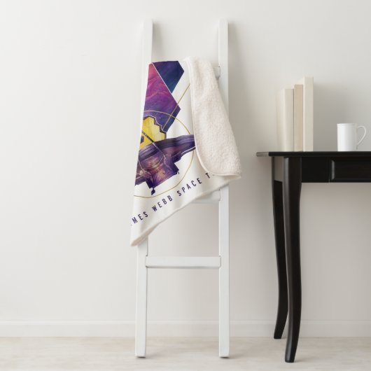 Couverture Sherpa Poster du télescope spatial James Webb. (En situation)