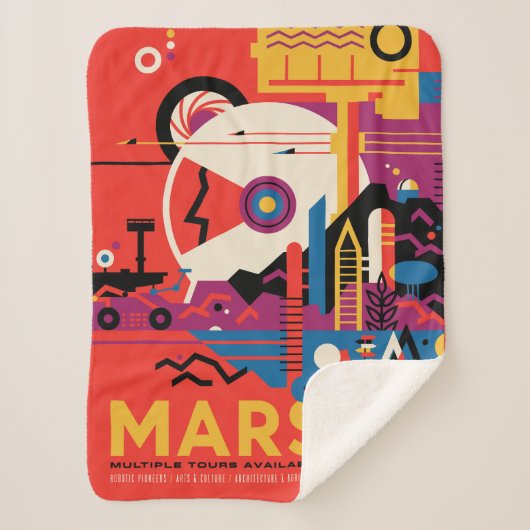 Couverture Sherpa Poster spatial Retro - Programme d'exploration de (Devant)