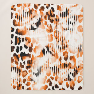 Couverture Sherpa Posters de animaux africains. Motif naturel vintag