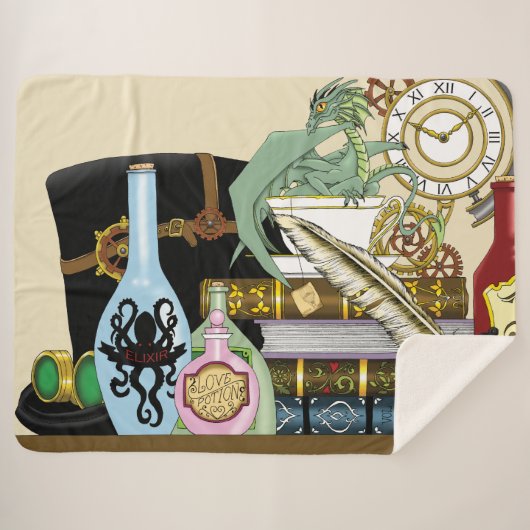 Couverture Sherpa Potions Dragon Steampunk Livres (Devant (Horizontal))