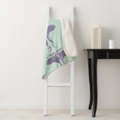 Couverture Sherpa Pouf Rond (En situation)