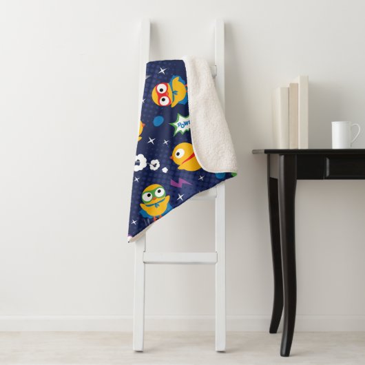 Couverture Sherpa Poulet de superhéros (En situation)