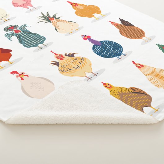 Couverture Sherpa Poulet mou (3/4)