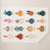 Couverture Sherpa Poulet mou (Devant (Horizontal))