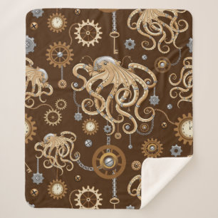 Couverture Sherpa Poulpe Steampunk Rétro Fantastique Mécanique