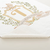 Couverture Sherpa Pouponnière Monogramme "T" (3/4)