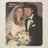 Couverture Sherpa pour le 40e anniversaire de mari (Devant)