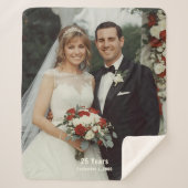 Couverture Sherpa pour les 25 ans de mariage avec (Devant)