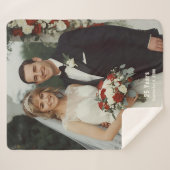 Couverture Sherpa pour les 25 ans de mariage avec (Devant (Horizontal))