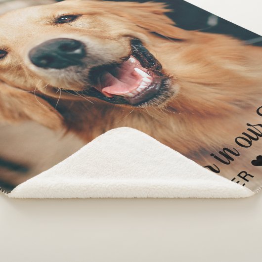 Couverture Sherpa Pour toujours dans nos coeurs Pet Memorial Keepsak (3/4)