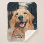 Couverture Sherpa Pour toujours dans nos coeurs Photo commémorative  (Devant)