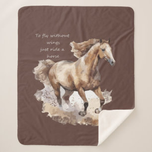 Couverture Sherpa Pour voler sans ailes Il suffit de faire un cheval