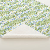 Couverture Sherpa Prairie aux Fleurs Bleues (3/4)