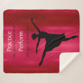 Couverture Sherpa Pratique de danse, exécuter Ballerina Sherpa Blank (Devant (Horizontal))