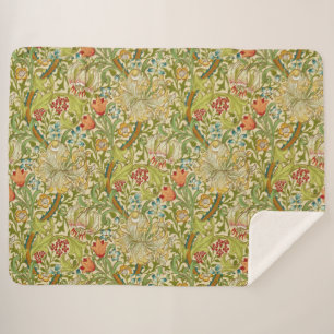Couverture Sherpa Pré-raphate de William Morris Golden Lily Vintage