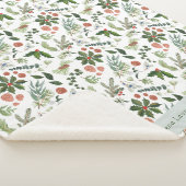 Couverture Sherpa Premier Noël de bébé d'hiver rustique classique (3/4)