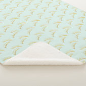 Couverture Sherpa Pretty Mint Gold Eyelashes Birthday (3/4)