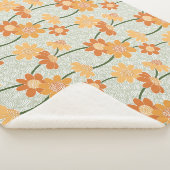 Couverture Sherpa Pretty retro muted 1970 s flowers (3/4)