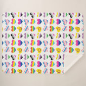 Couverture Sherpa Pride Hearts Sherpa Blanket (Devant (Horizontal))