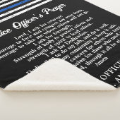 Couverture Sherpa Prière d'officier de police personnalisé Ligne ble (3/4)