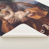 Couverture Sherpa Prière religieuse catholique Saint Joseph Baby Jes (3/4)