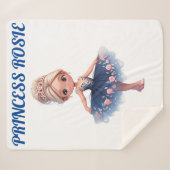 COUVERTURE SHERPA "PRINCESS" PERSONNALISÉ (Devant (Horizontal))