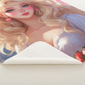 Couverture Sherpa Princesse aux fraises (3/4)