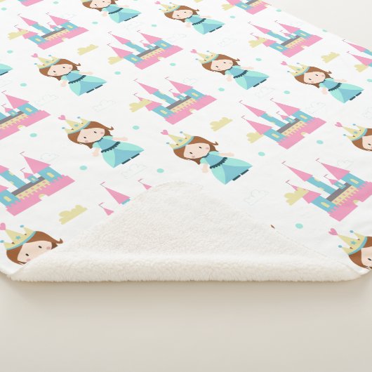 Couverture Sherpa Princesse Bébé Motif fille (3/4)