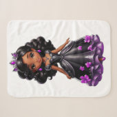 Couverture Sherpa Princesse noire (Devant (Horizontal))