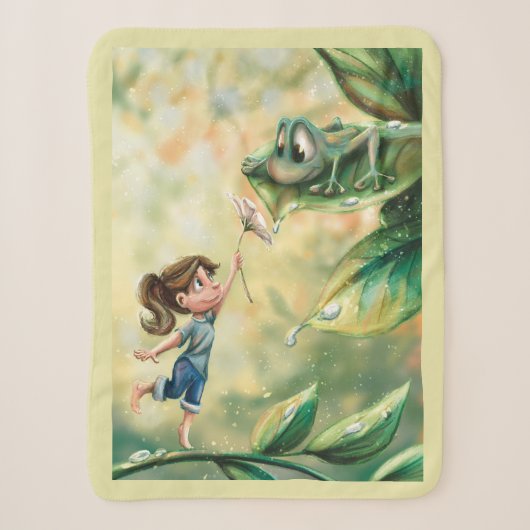 Couverture Sherpa Printemps agréable (Devant)