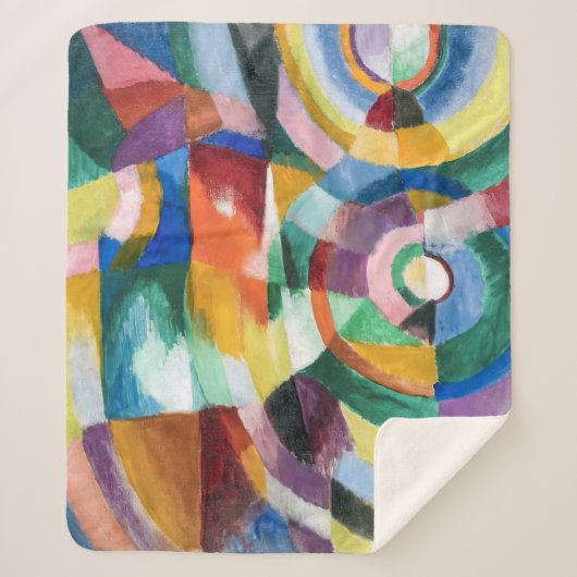 Couverture Sherpa Prises électriques | Sonia Delaunay | (Devant)