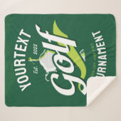 Couverture Sherpa Pro Golfer NAME Golf Trophée Tournoi de golf (Devant (Horizontal))