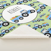 Couverture Sherpa Produit de la ferme de camions Blue Tractor person (3/4)