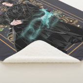 Couverture Sherpa Professeur Anime Severus Snape assis (3/4)