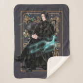 Couverture Sherpa Professeur Anime Severus Snape assis (Devant)