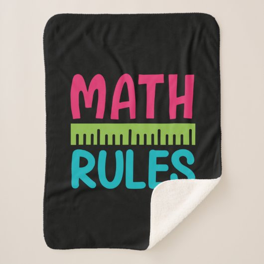Couverture Sherpa Professeur Cadeaux | Règles mathématiques (Devant)