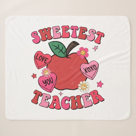 Couverture Sherpa Professeur le plus adorable pour la Saint-Valentin (Devant (Horizontal))