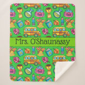 Couverture Sherpa Professeur Med enveloppé dans l'amour Sherpa Blank (Devant)