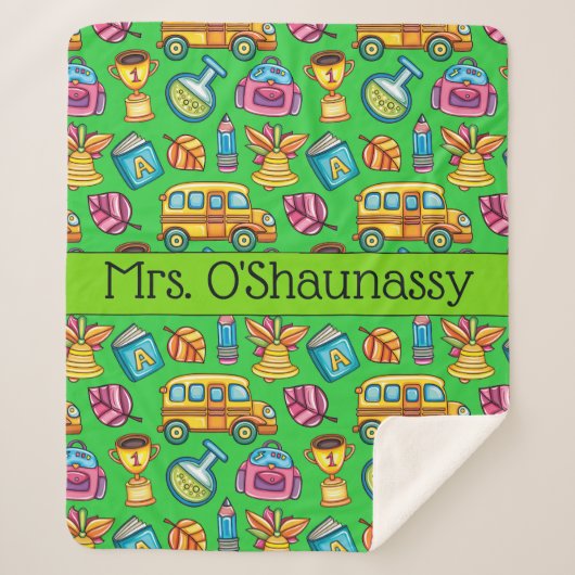 Couverture Sherpa Professeur Med enveloppé dans l'amour Sherpa Blank (Devant)