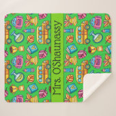 Couverture Sherpa Professeur Med enveloppé dans l'amour Sherpa Blank (Devant (Horizontal))