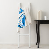 Couverture Sherpa Profitez du soleil - maillot de bain bleu (En situation)