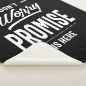 Couverture Sherpa Promesse Nom personnalisé Anniversaire Cadeau (3/4)