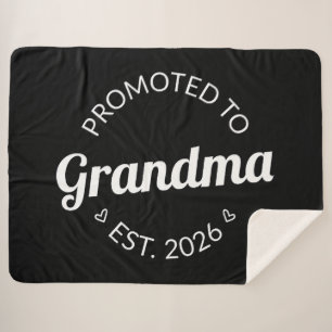 Couverture Sherpa Promu À Grand-Mère Est. 2026 I